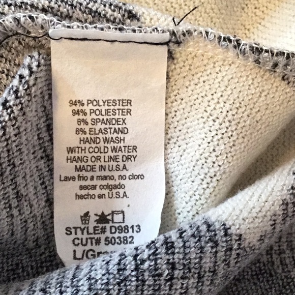 Mts Black and Cream Buffalo Plaid Mock wrap Dress - Picture 7 of 7